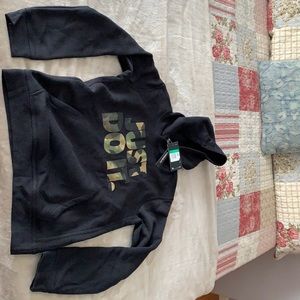 Black Nike Hoodie with camo